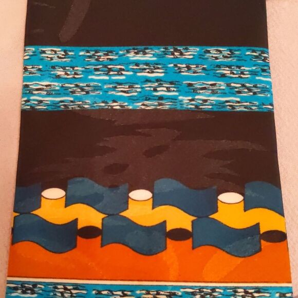 Neck Tie and Pocket Square Set Pop Art Abstract Colorful Geometric - Picture 2 of 8